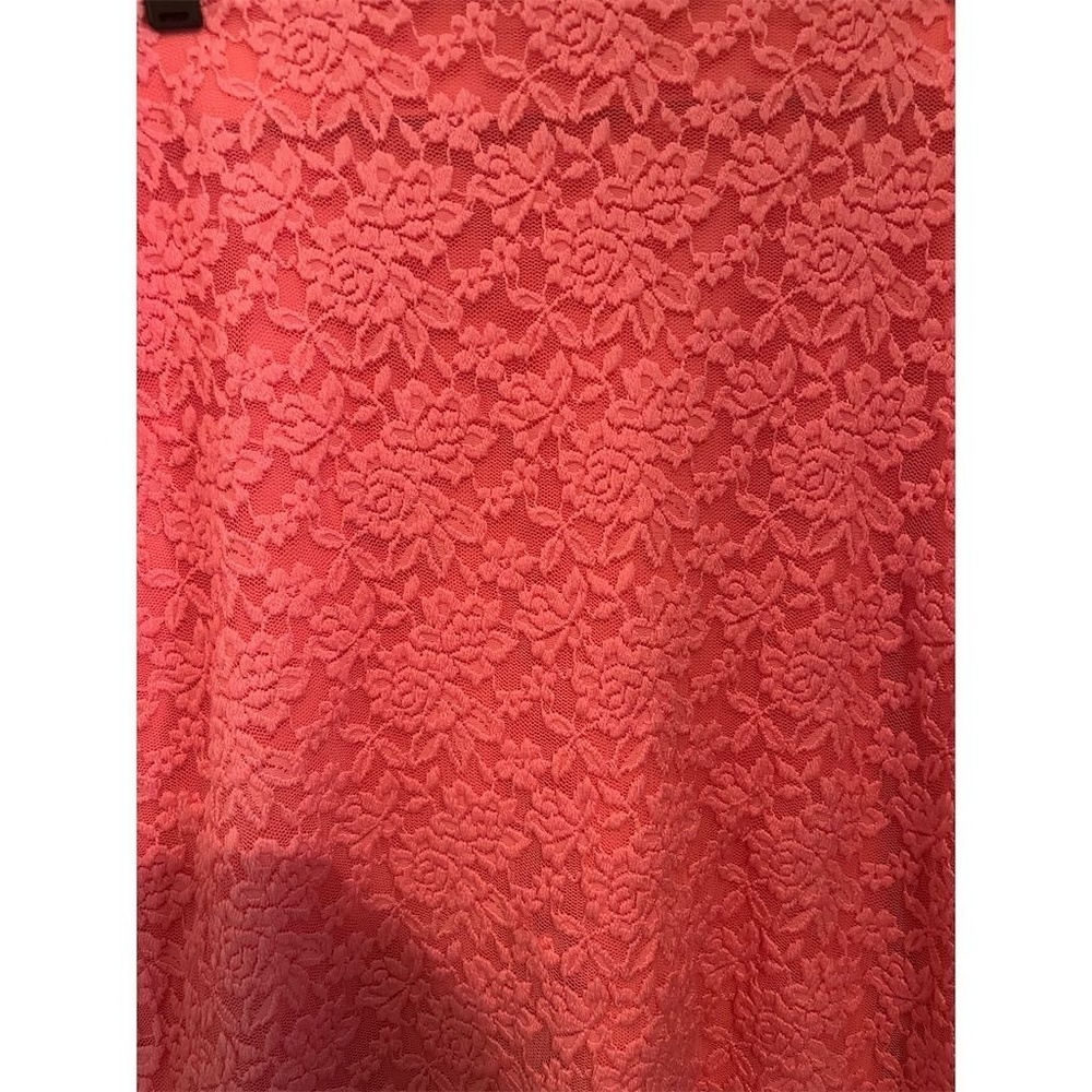 Torrid 1 Women's Coral Lace Floral Mini Pencil Skirt 1x 14-16‎ - Picture 2 of 8